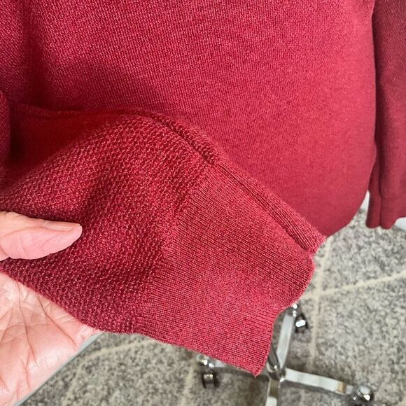 VTG 90s Liz Claiborne Performance Womens XL Red Pullover 1/4 Zip Thermal Jacket - Picture 5 of 14